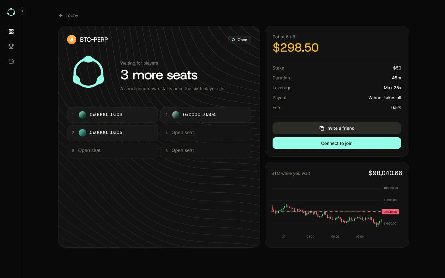 Hyperstake, App screens, 5