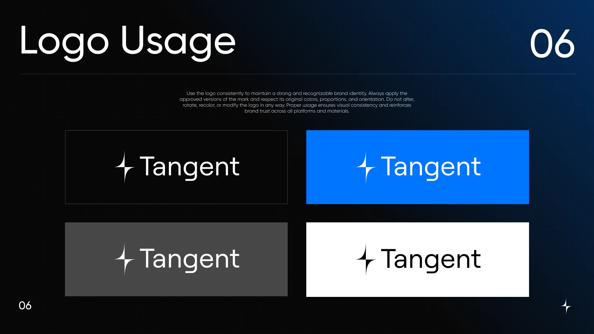 Tangent, Document de marque, 8
