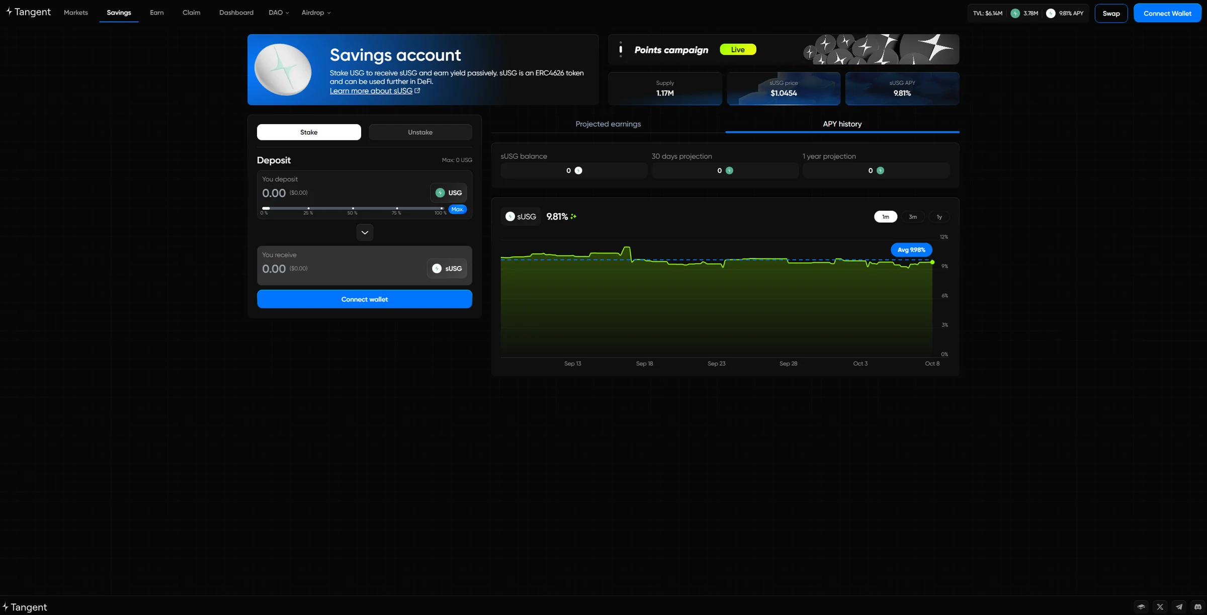 Tangent, Interface de la dapp, 5